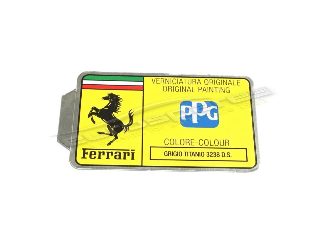 neues ferrari ppg paint tag. teilenummer mc361555 (1)