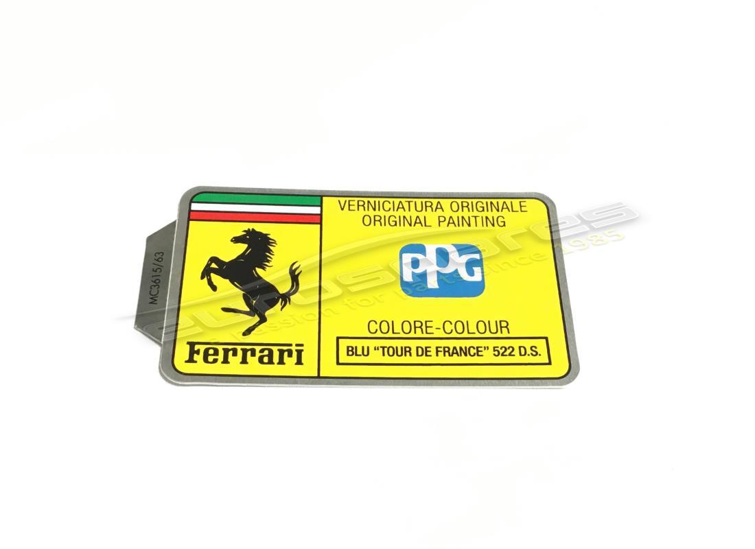 neues ferrari ppg paint tag. teilenummer mc361563 (1)