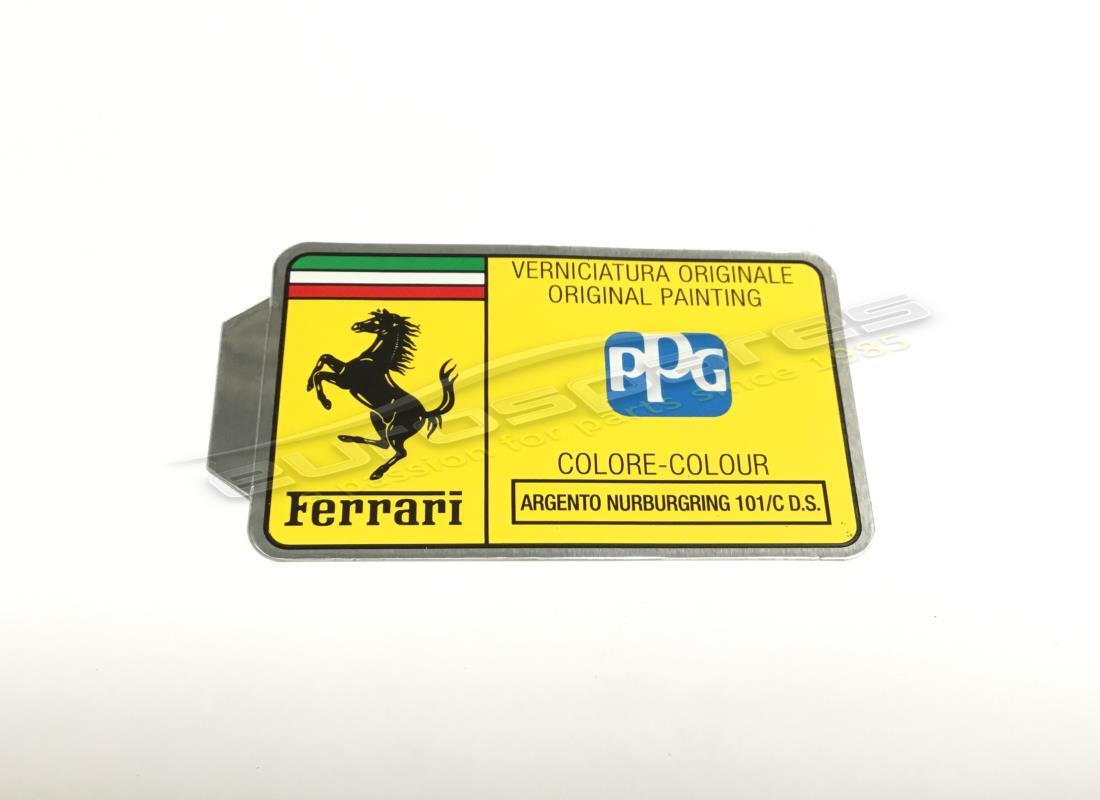 neues ferrari ppg paint tag. teilenummer mc361557 (1)