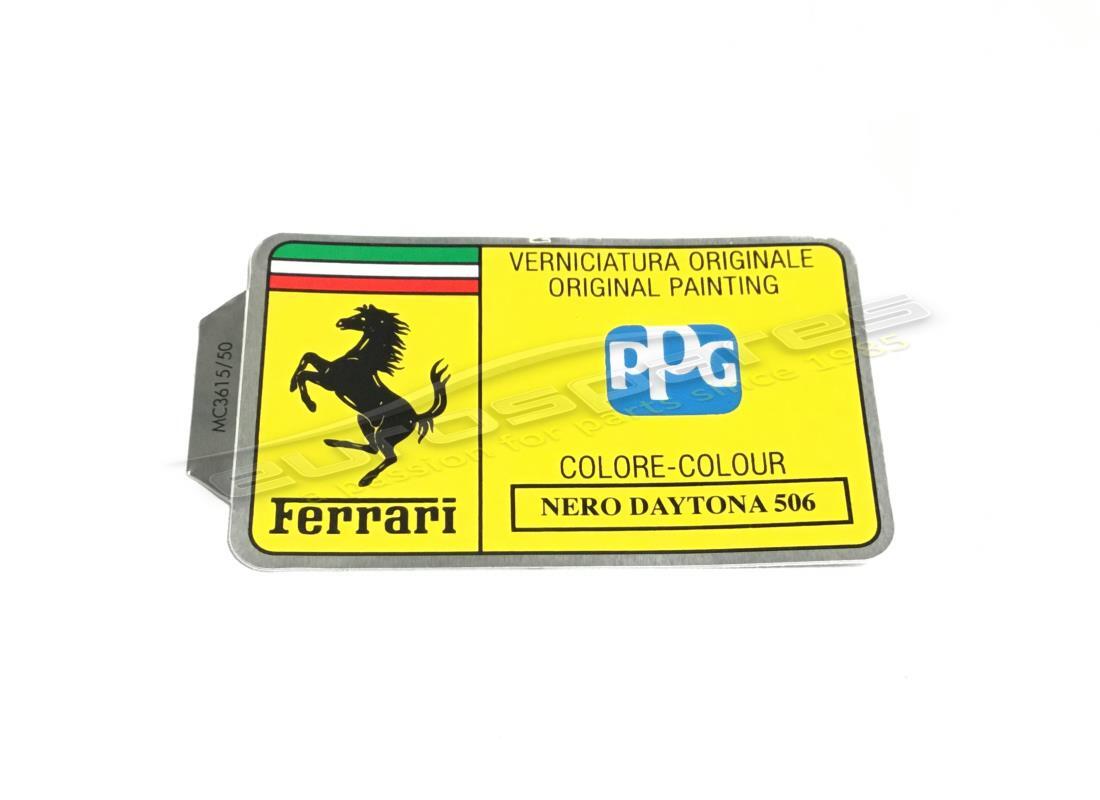 neues ferrari ppg paint tag. teilenummer mc361550 (1)