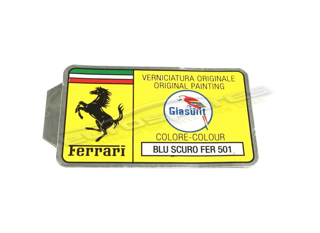 neuer ferrari glasurit-lackcode-aufkleber (kreis). teilenummer er361538 (1)