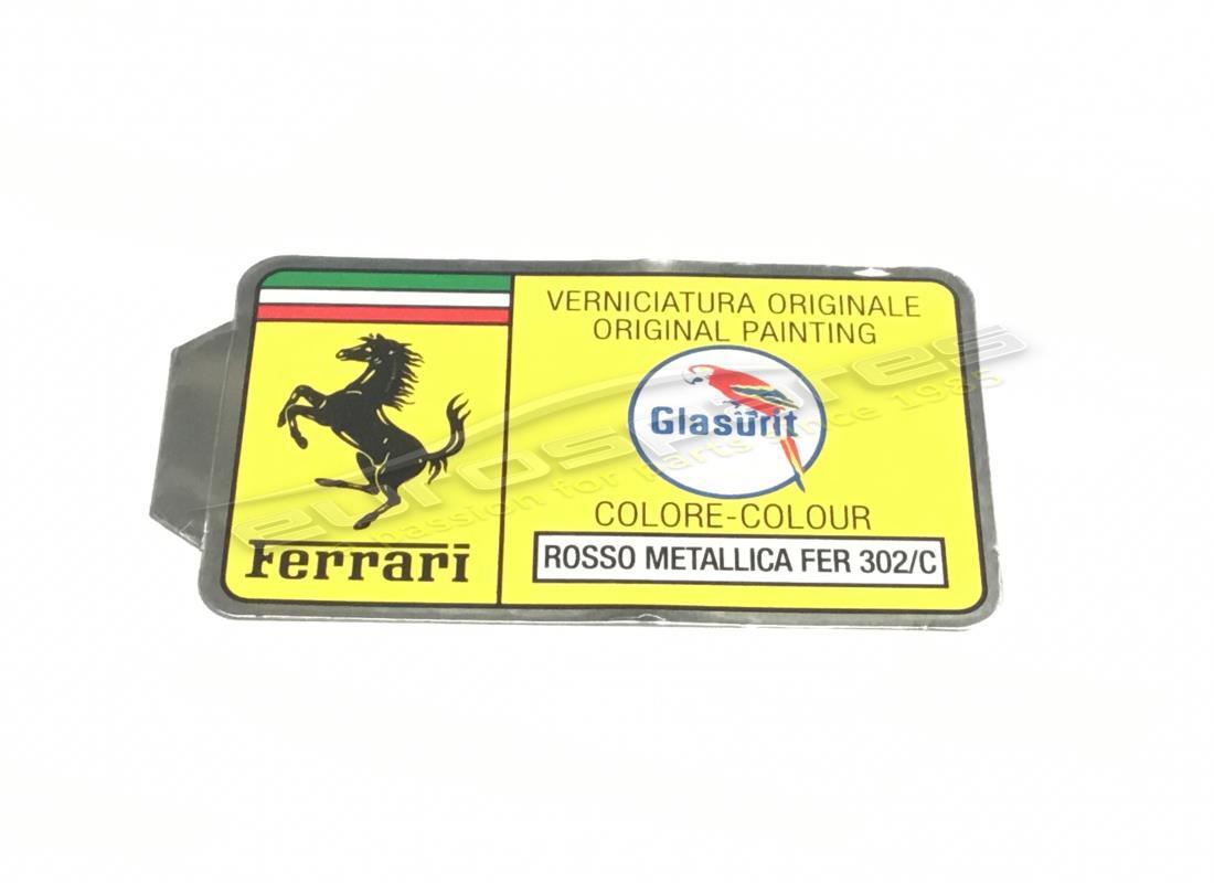 neuer ferrari glasurit-lackcode-aufkleber (kreis). teilenummer er361535 (1)