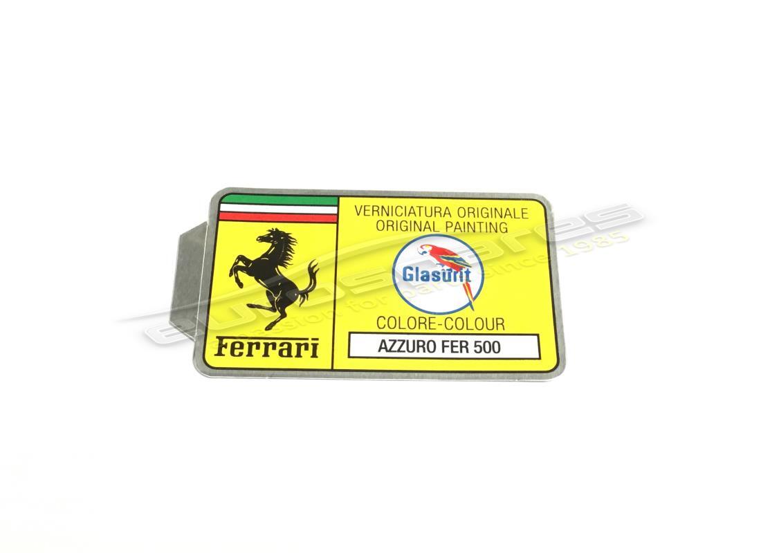 neuer ferrari glasurit-lackcode-aufkleber (kreis). teilenummer er361537 (1)