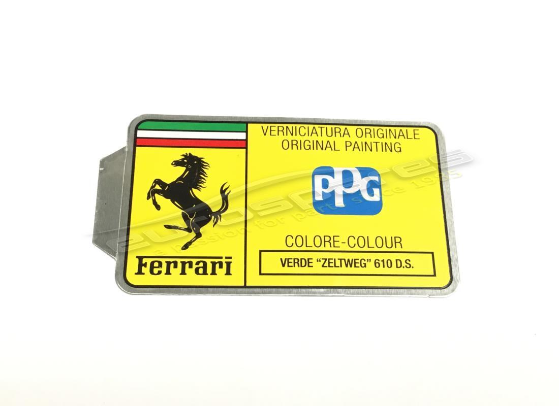 neues ferrari ppg paint tag. teilenummer mc361552 (1)