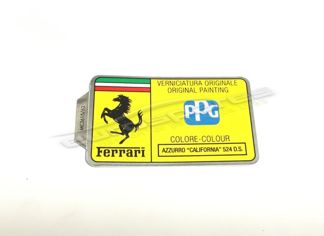 neues ferrari ppg paint tag. teilenummer mc361562 (1)