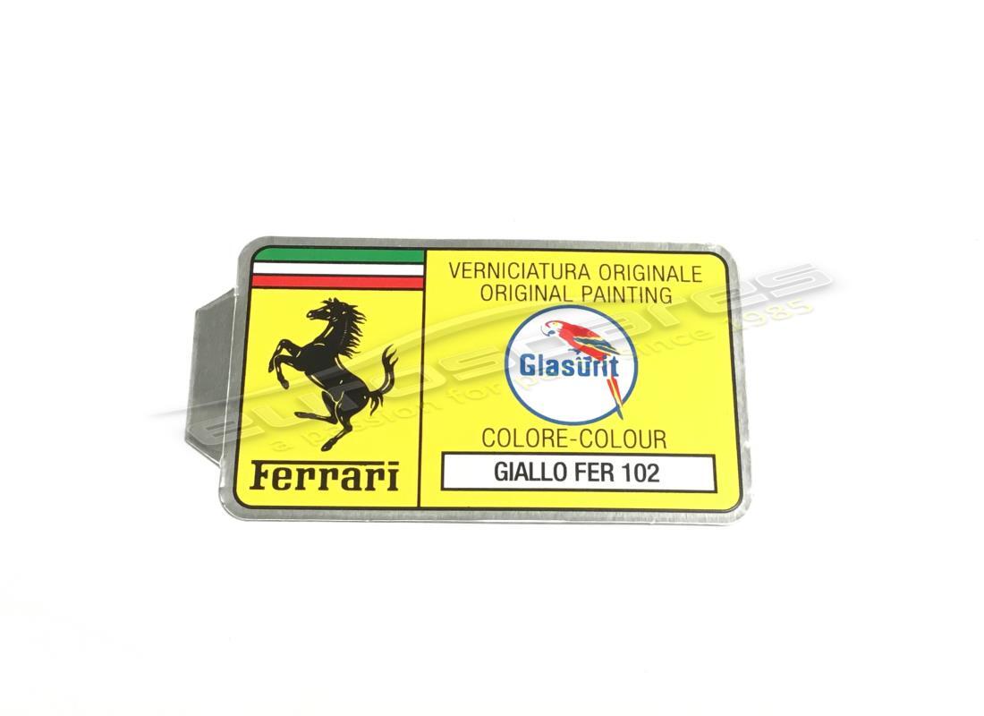 neuer ferrari glasurit-lackcode-aufkleber (kreis). teilenummer er361532 (1)