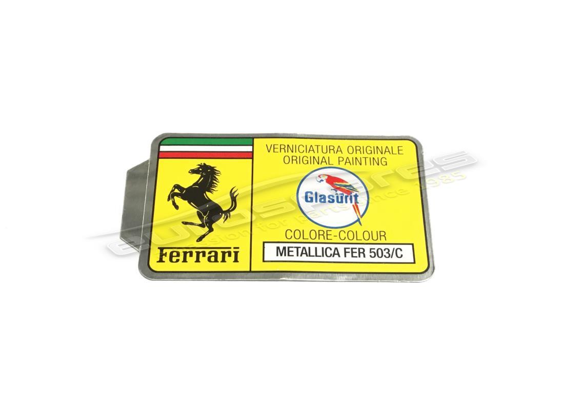 neuer ferrari glasurit-lackcode-aufkleber (kreis). teilenummer er361540 (1)