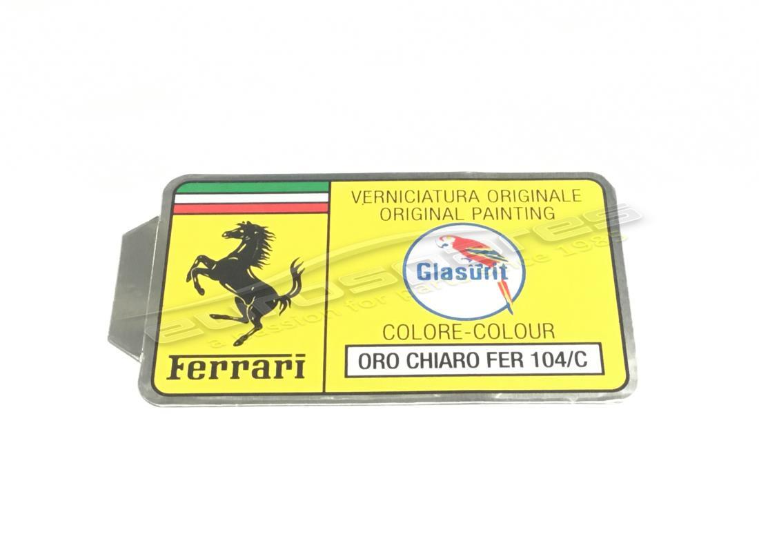 neuer ferrari glasurit-lackcode-aufkleber (kreis). teilenummer er361533 (1)