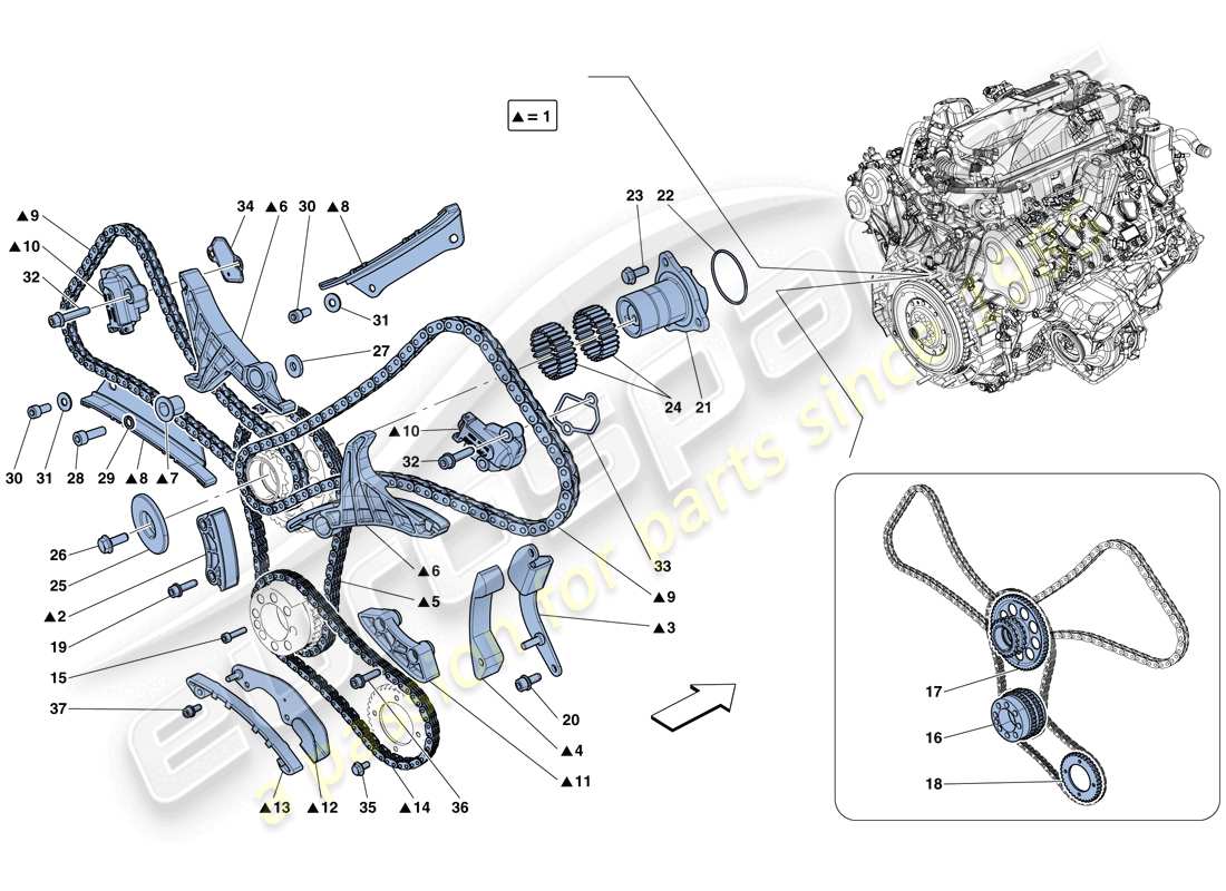 ferrari california t (europe) steuersystem - antriebsteildiagramm