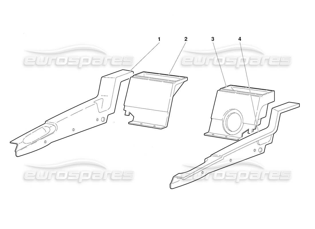 lamborghini diablo (1991) fahrgastraumverkleidung (gültig für usa-version – september 1991) teilediagramm