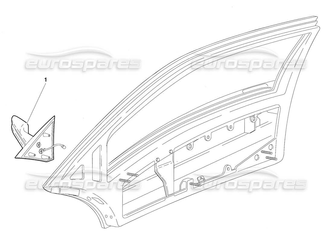 lamborghini diablo (1991) türen (gültig für kanada-version – oktober 1991) teilediagramm