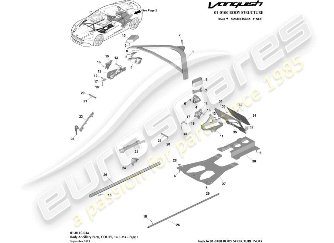 teilediagramm mit der teilenummer ed33-10875-aa