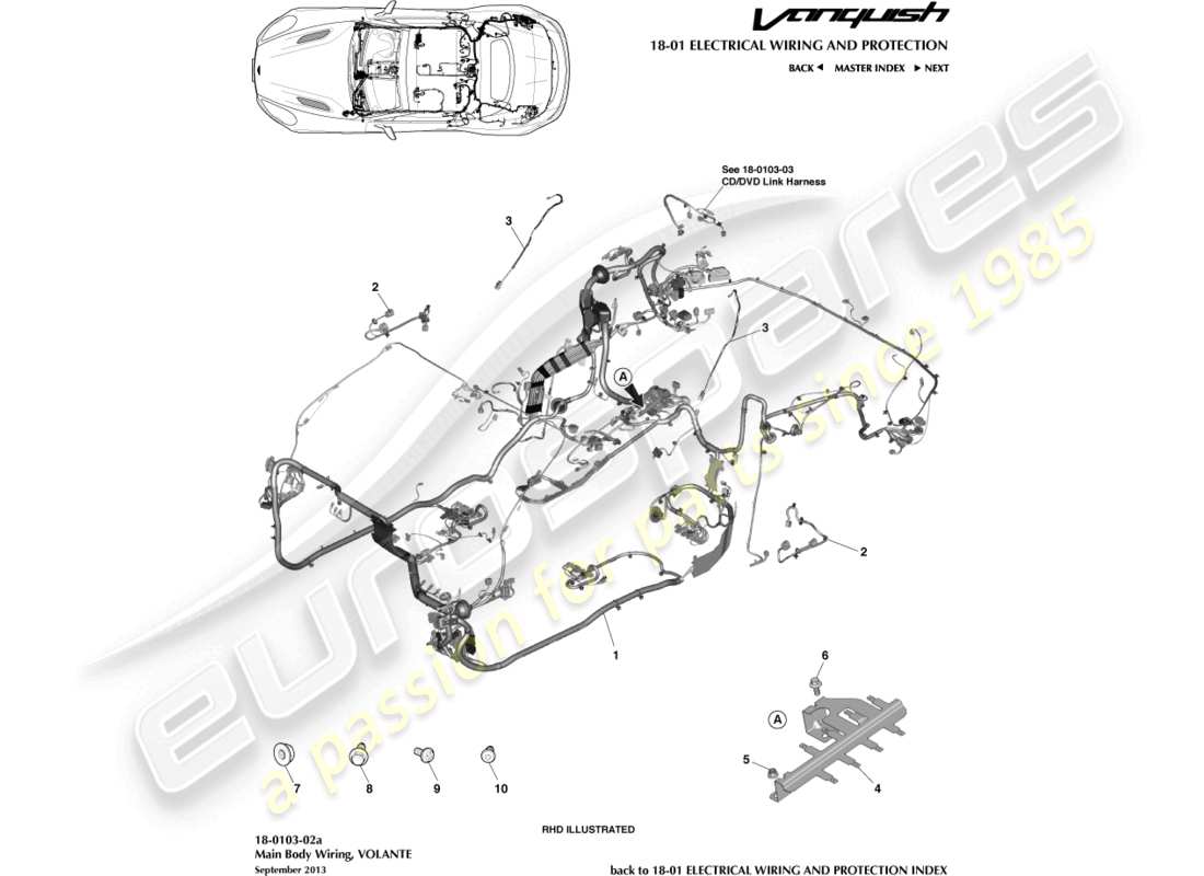 teilediagramm mit der teilenummer hd33-14a005-ba