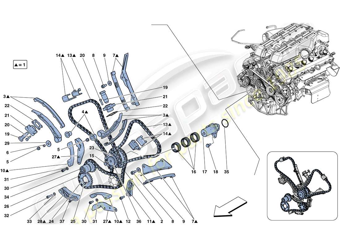 ferrari ff (europe) steuersystem - antriebsteildiagramm