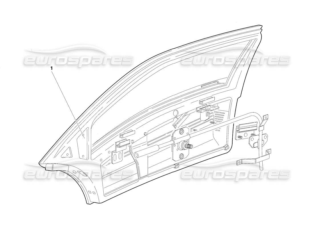 lamborghini diablo se30 (1995) türen (gültig für kanada - januar 1995) teilediagramm