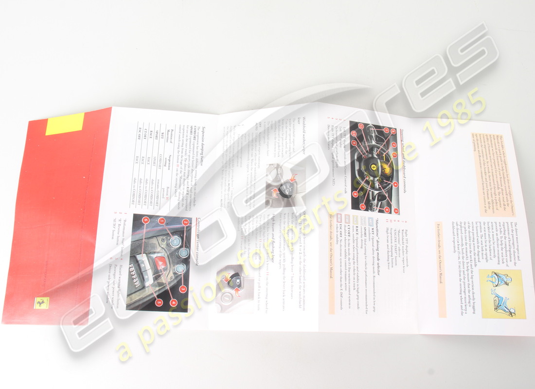 neu ferrari kurzanleitung. teilenummer 84259500 (3)