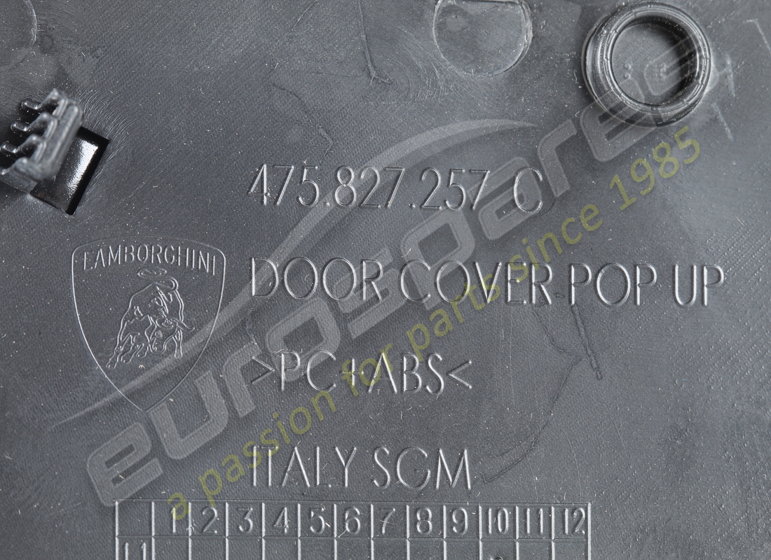 NEUE LAMBORGHINI LH POP-UP-ABDECKUNG. TEILENUMMER 475827257C (3) neue lamborghini lh pop-up-abdeckung. teilenummer 475827257c (3)