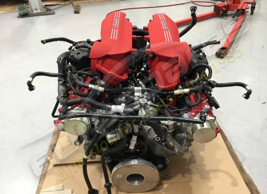 gebrauchter ferrari 488 motor. teilenummer 985000235 (2)