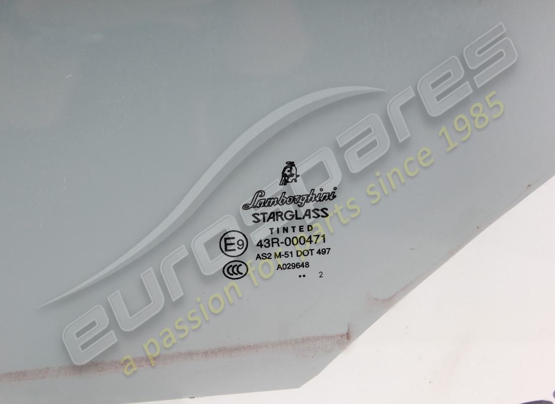 gebrauchtes lamborghini türfenster, vorne. teilenummer 407845201 (2)