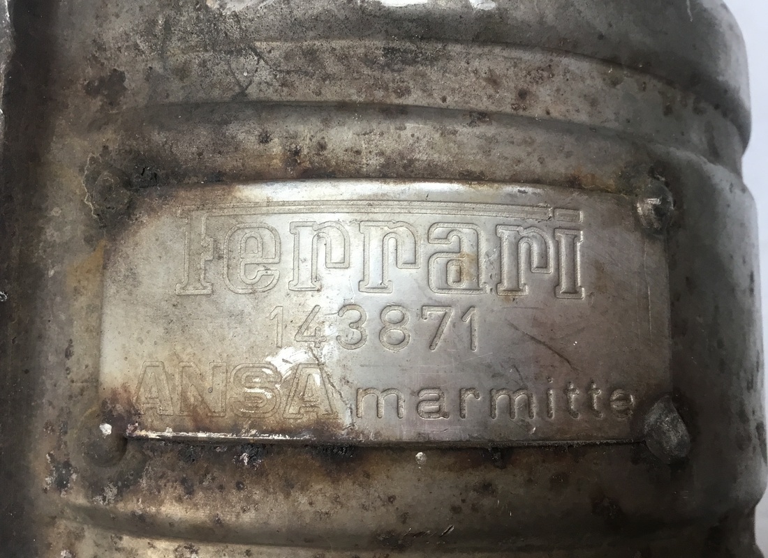ferrari auspuffvorschalldämpfer gerade gebraucht. teilenummer 143871 (3)