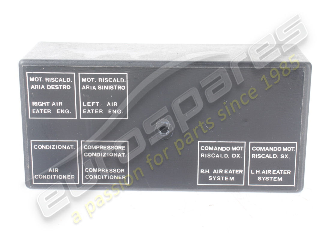 GEBRAUCHTE Ferrari RELAISPLATINE-ABDECKUNG. TEILENUMMER 127081 (1)