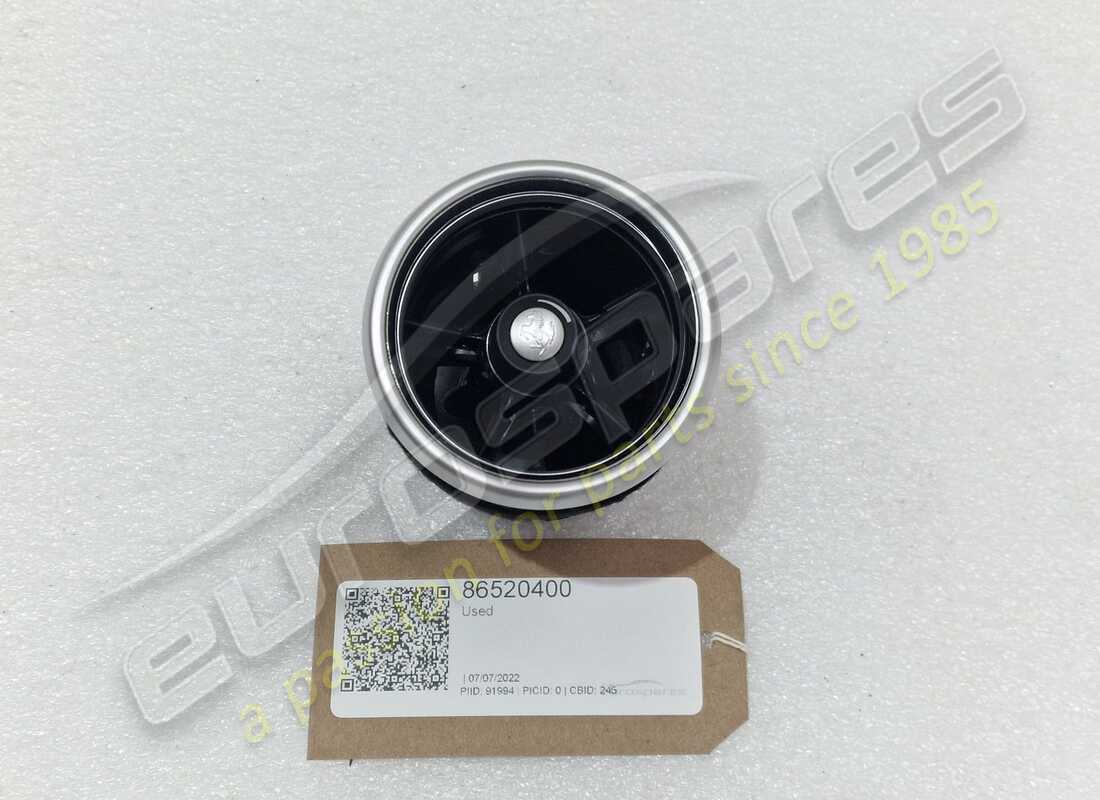 VERWENDET Ferrari LUFTVENTIL. TEILENUMMER 86520400 (1)