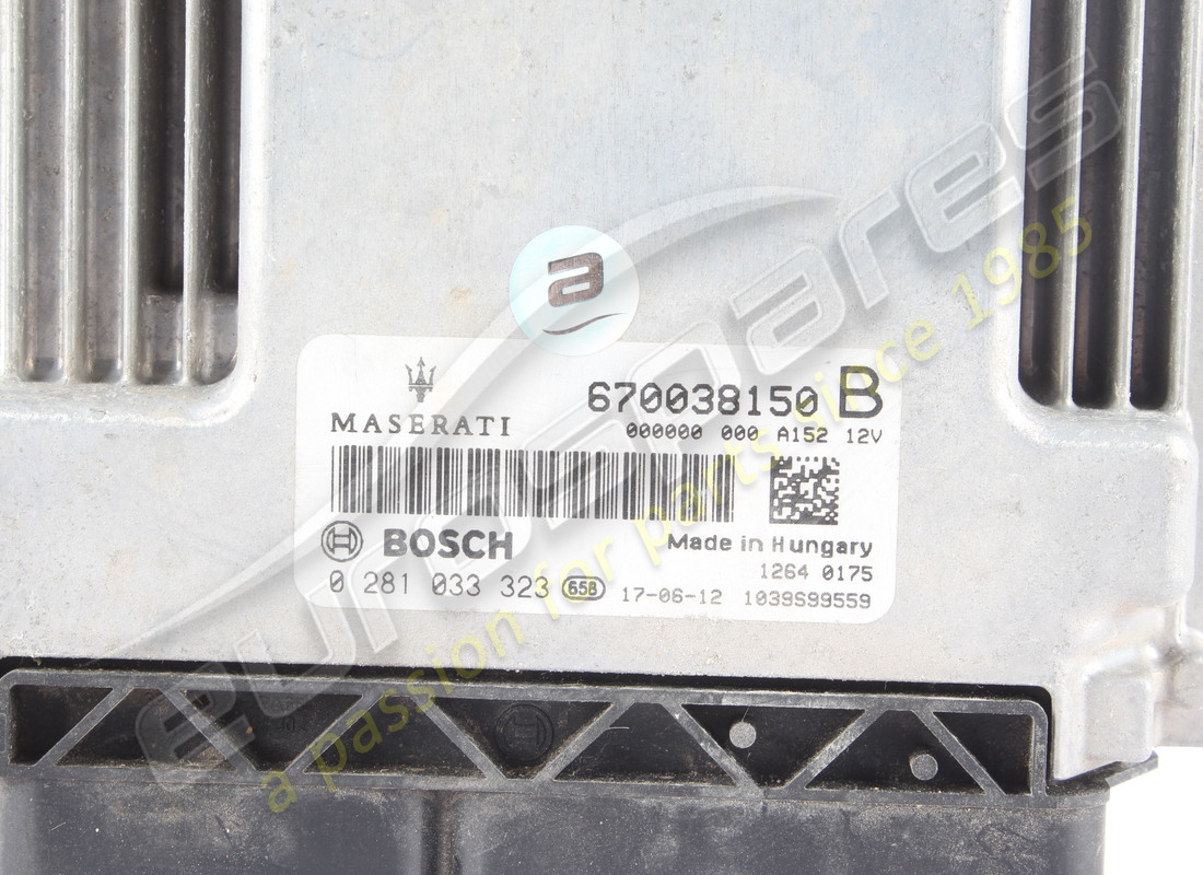 gebrauchte maserati dieselzündungs-ecu (hw). teilenummer 670038150 (2)