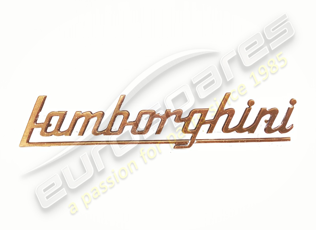GEBRAUCHTES ABZEICHEN MIT Lamborghini BUCHSTABEN (CHROM). TEILENUMMER 006106554 (1)