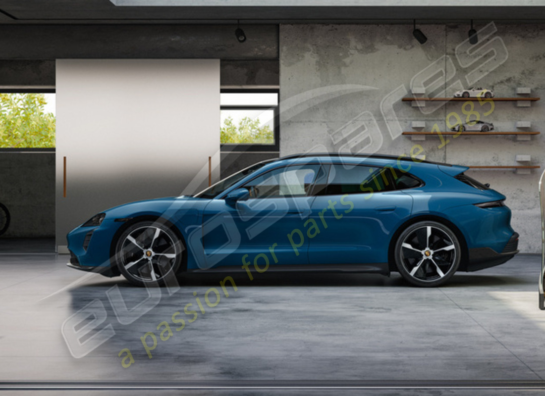 neu porsche 21 zoll exklusives design sommerradsatz - schwarz (hochglanz) lackiert. teilenummer 9j1073660r (2)