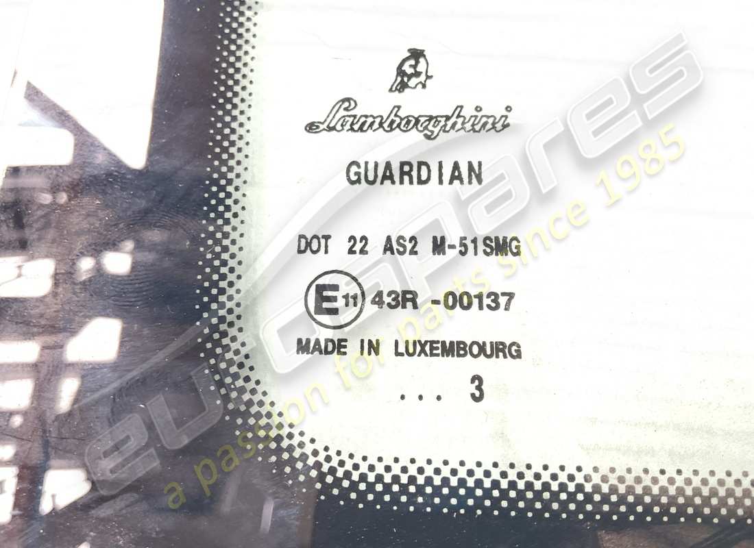 gebrauchte lamborghini heckfensterglas. teilenummer 408845501a (2)