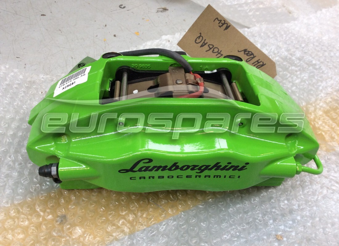 neuer lamborghini gleitbremssattel lambo gruen. teilenummer 4t0615406aq (1)