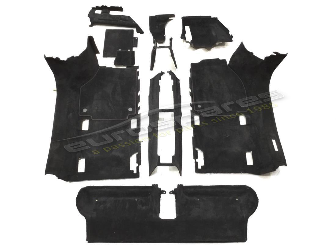 gebrauchter ferrari rhd schwarzer hauptteppichsatz. teilenummer 836347000 (1)