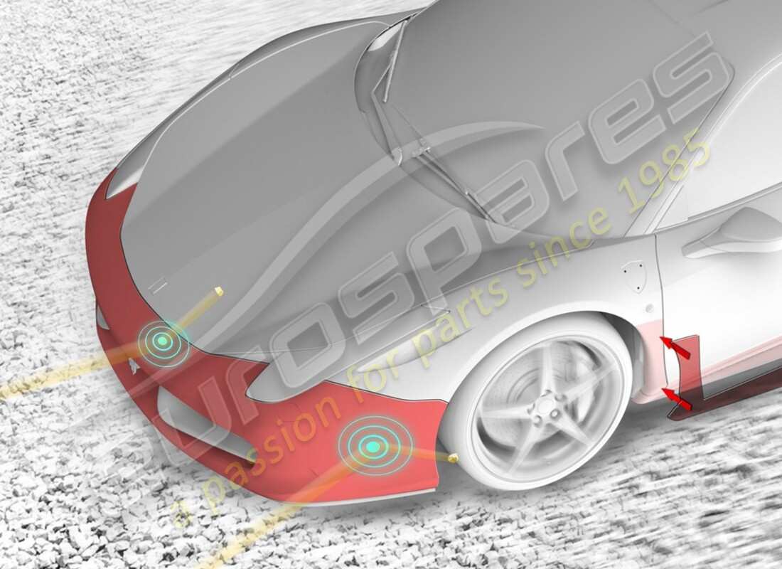 neu ferrari schutzfolie gegen steinschlag, bereiche mit hoher verschleißbeanspruchung. teilenummer 70001949 (1)