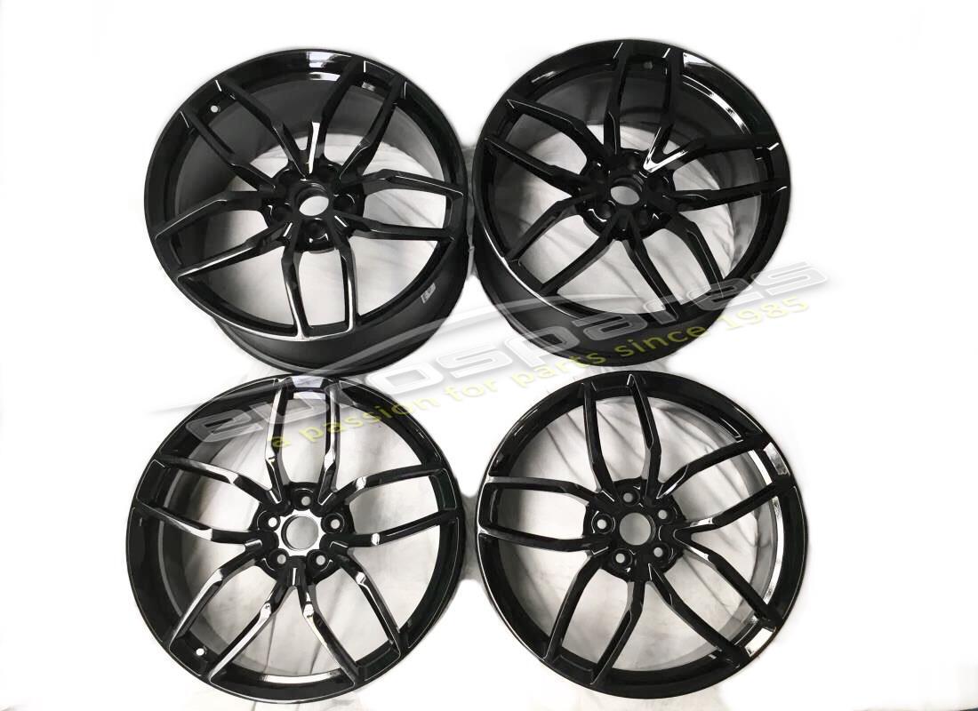ÜBERHOLTE Lamborghini KIT MIMAS GLÄNZENDE SCHWARZE FELGEN 62X . TEILENUMMER 0R7240054 (1)