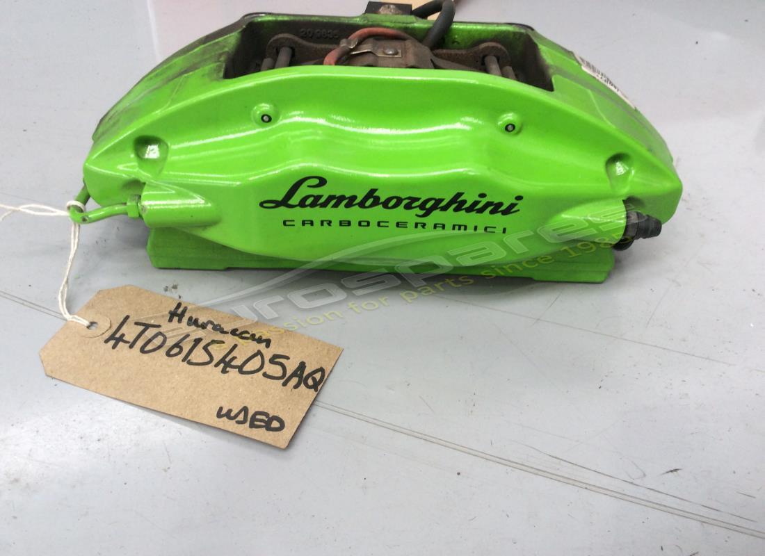 GEBRAUCHTER Lamborghini HINTERER BREMSSATTEL IN GRÜN. TEILENUMMER 4T0615405AQ (1)