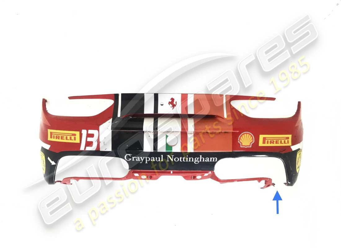 Beschädigter Ferrari hinterer Stoßfänger. TEILENUMMER 88582400 (1)