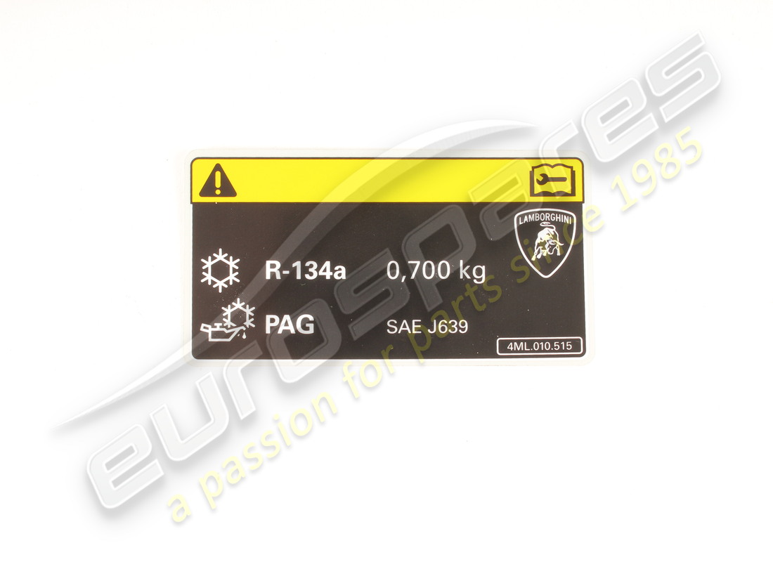 neue lamborghini klimaanlage haftetikett. teilenummer 4ml010515 (1)