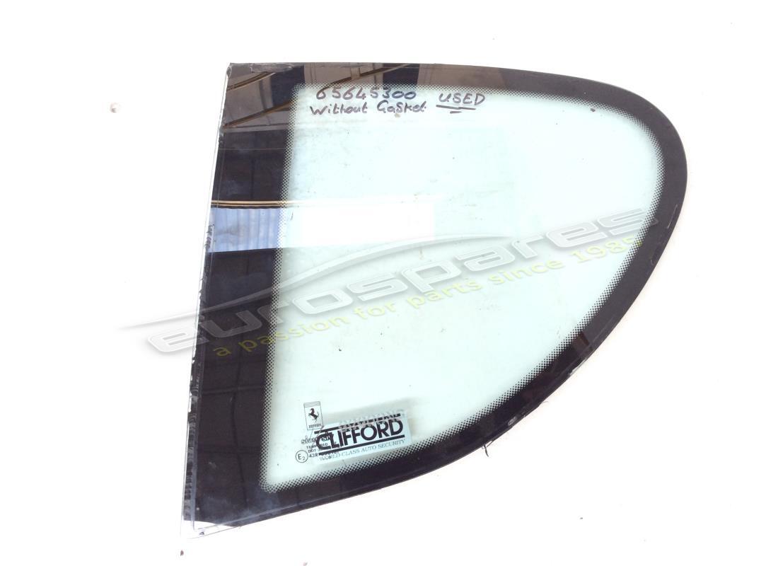 GEBRAUCHT Ferrari HINTERES GLAS LINKS MIT DICHTUNG. TEILENUMMER 65645300 (1)