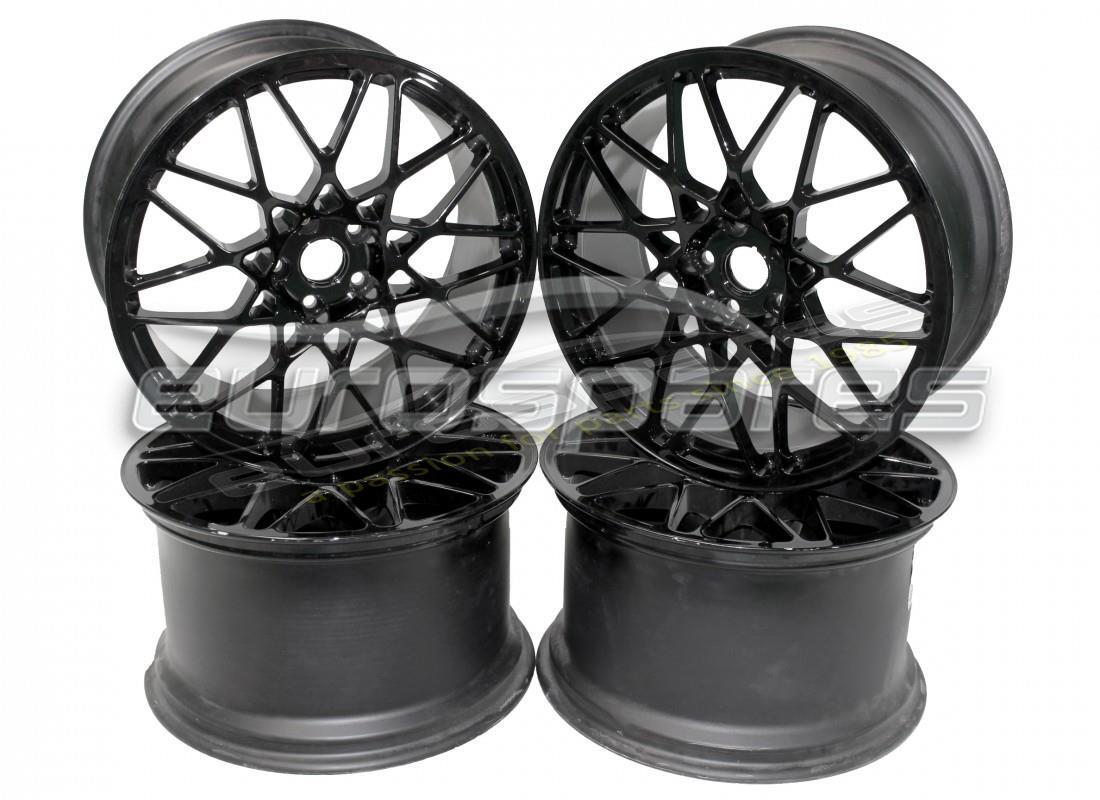 NEU (ANDERES) Lamborghini KIT CORDELIA GLÄNZENDE SCHWARZE FELGEN. TEILENUMMER 0R1400320 (1)