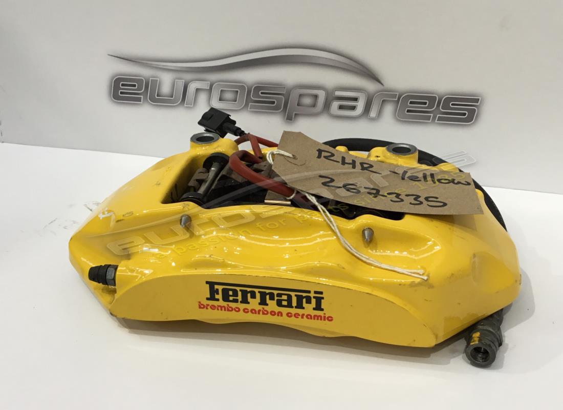 GEBRAUCHTER Ferrari RECHTER HINTERER BREMSSATTEL MIT BELÄGEN GELB. TEILENUMMER 267335 (1)