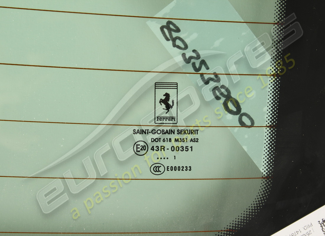 neues ferrari heckfensterglas. teilenummer 80323500 (2)