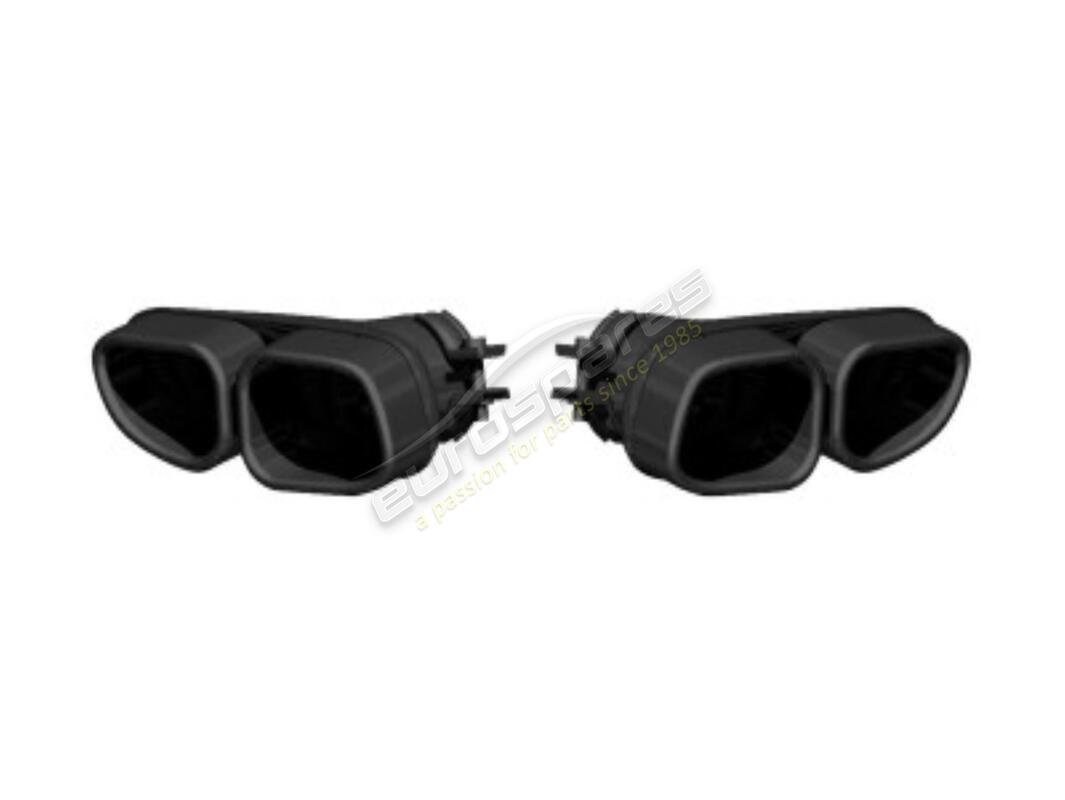 neues tubi 997.1 turbo 4 schwarzes, quadratisches endspitzen-kit. teilenummer tspo997t07023ac (1)
