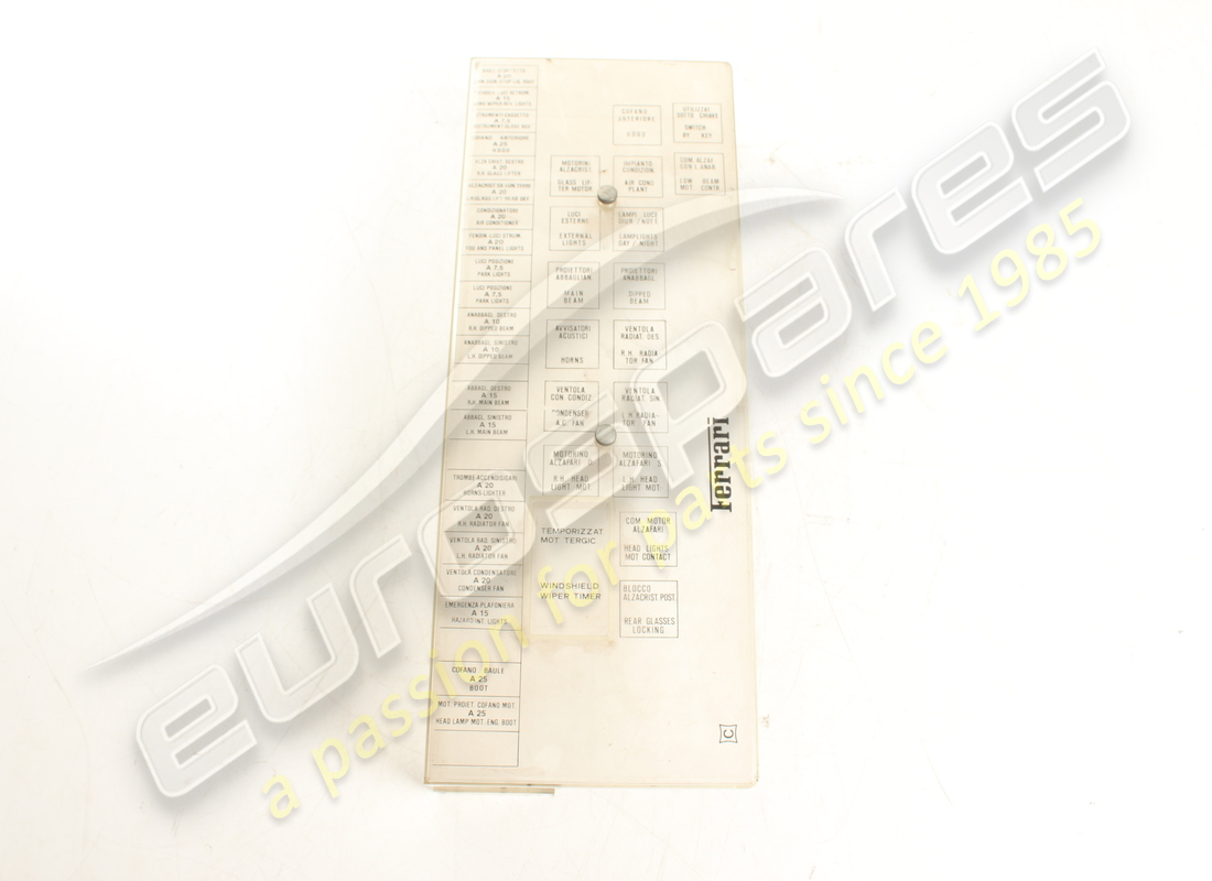 neue ferrari relais-platine-abdeckung. teilenummer 145348 (1)