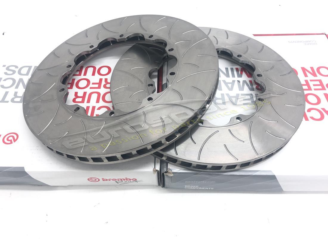 NEUE (SONSTIGE) Ferrari GESCHLITZTE BREMSSCHEIBEN VORNE UND HINTEN. TEILENUMMER 70000602B (1)