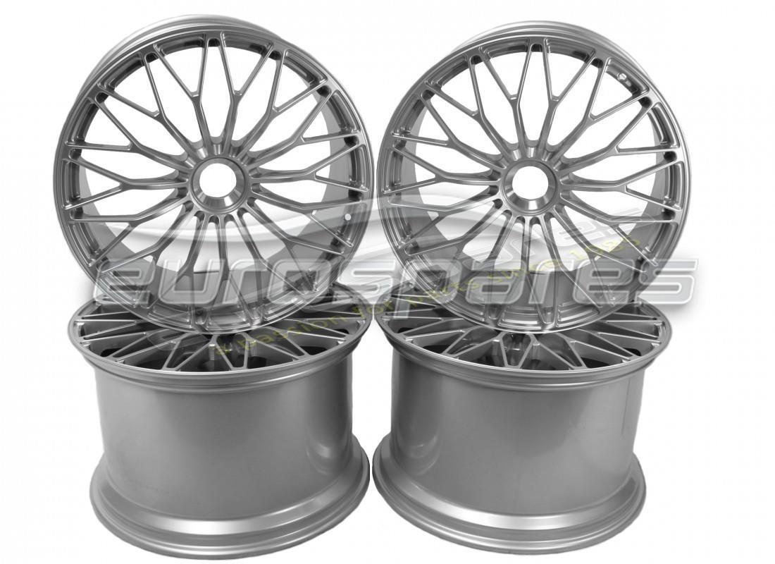 neu lamborghini sv center lock räder set (glänzend silber). teilenummer 470601009 (1)