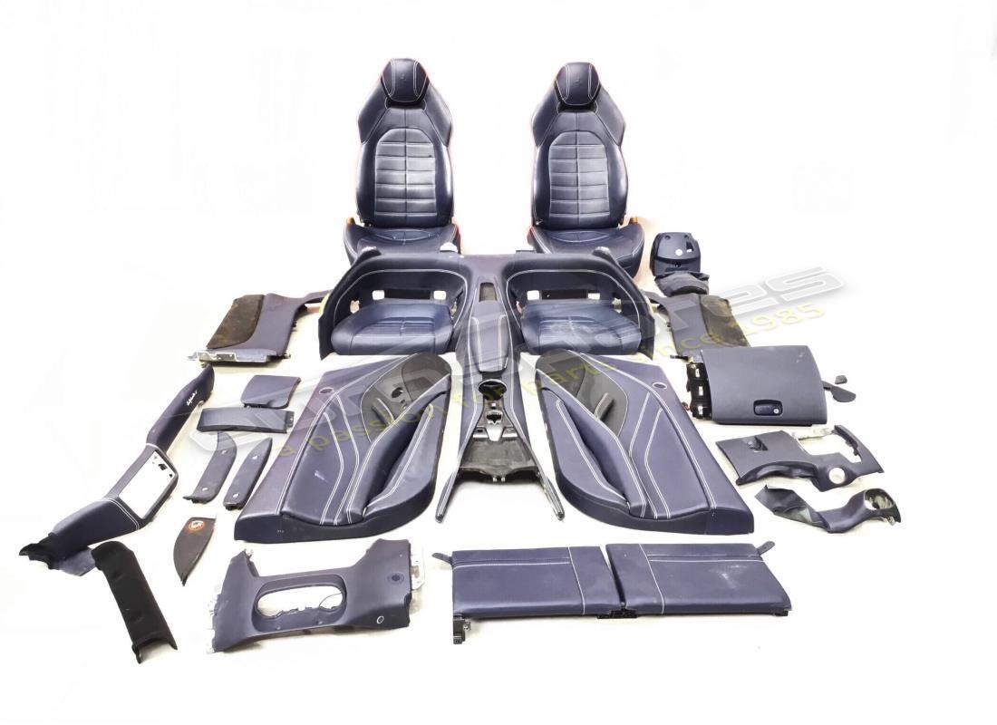 gebraucht ferrari lhd inneneinheit in blau (weisse nähte). teilenummer 864489100 (1)