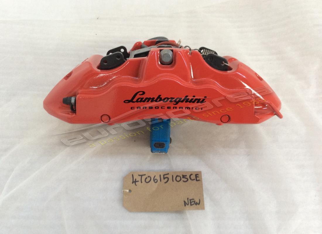 neuer lamborghini bremssattel keramik rot. teilenummer 4t0615105ce (1)