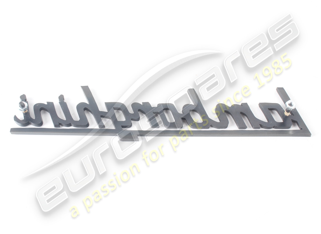 neues abzeichen mit lamborghini buchstaben (schwarz). teilenummer 006106554a (2)