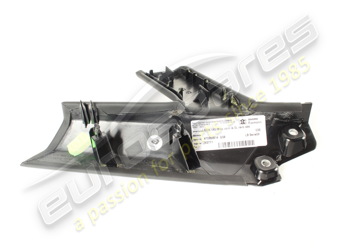 GEBRAUCHT Lamborghini UNTERTEIL LW SEITENABDECKUNG TUNN. . TEILENUMMER 4T0863514 (1)