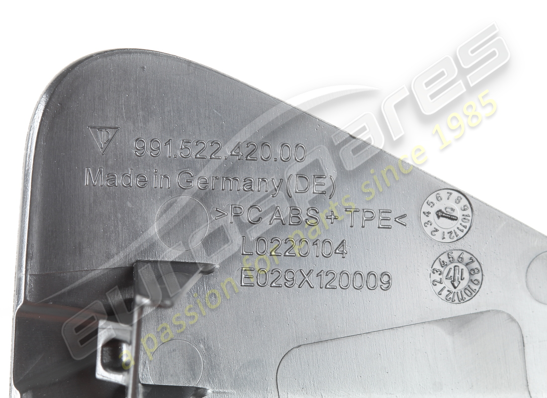 neu porsche zierleiste rechts – druckknopfsperre (coupé pr:685) schwarz. teilenummer 991522420001e0 (3)